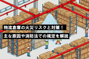 物流倉庫の火災リスクと対策！主な原因や消防法での規定を解説