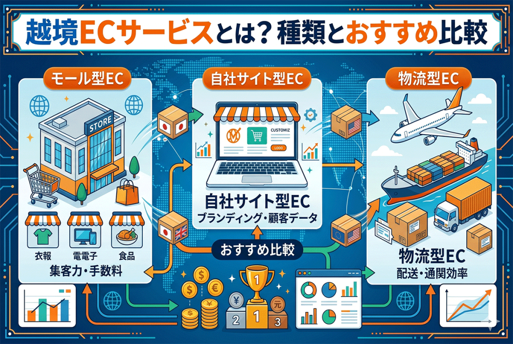 越境ECサービスとは?種類とおすすめ比較